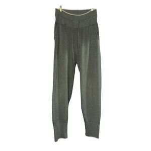 Aday CoolKnit Green Jogger Pants Women's Size Large High Waisted Cozy Pockets